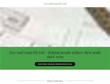 Tablet Screenshot of liveandlearn.com.au